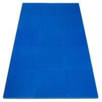 Deuba Bodenschutzmatte - Puzzlematte 8er Set 45 x 45 x 1cm blau