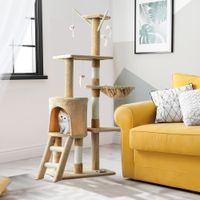 Katzenbaum Kratzbaum Katzenkratzbaum Kletterbaum Katze Treppe 4 Spielzeug