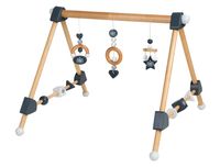 Spieltrapez, Aktivcenter mit höhenverstellbaren Spiel- & Greiftrainer, Holz, 42,5x61x44,5cm