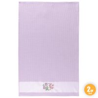 Pique-Küchentücher, Flieder - 2er-Set
