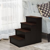 Haustiertreppe Hundetreppe 4-stufige Katzentreppe mit rutschfester Matte