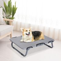 Hundeliege Outdoor Hundebett Katzenbett Schlafplatz faltbar grau