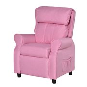 Kindersofa Kindercouch Kindersessel Stuhl Liegesofa verstellbar mit Fußstütze für 3-8 Jahre Jungen und Mädchen Rosa 58x53x70cm