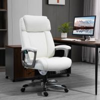 Massage-Bürostuhl Weiß 70 x 76,5 x 114-124 cm