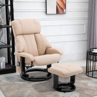 Relaxsessel mit Liegefunktion Massagesessel inkl. Hocker Fernsehsessel