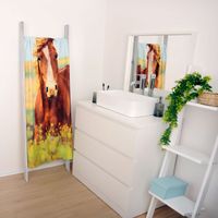 Pferd Velourstuch Größe 75x150 cm