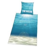 The Ocean Bettwäsche Größe 80x80 + 135x200 cm