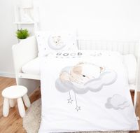 Sleeping little bear Bettwäsche Größe 40x60 + 100x135 cm