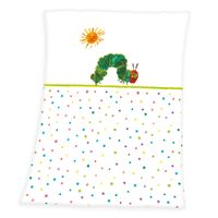 Raupe Nimmersatt Soft-Peachdecke Größe 75x100 cm