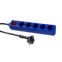 Steckdosenleiste 5fach, Blau
