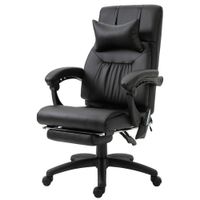 Massagesessel Chefsessel mit Massagefunktion Schaumstoff Schwarz