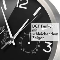 MyTime DCF Thermo-/ Hygro- Wanduhr 25cm