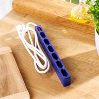 Powertec 6-fach Euro-Steckdose - Blau