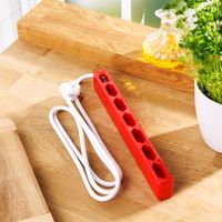 Powertec 6-fach Euro-Steckdose - Rot