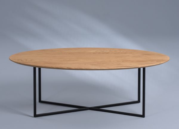 Couchtisch "Keno 3" in Wildeiche massiv