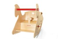 Schaukelpferd aus Holz (natur) / rocking horse