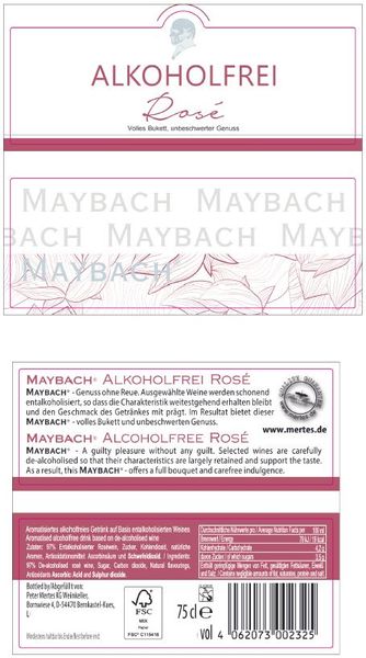 alkoholfreier Roséwein - 6er Karton