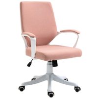 Bürostuhl Schreibtischstuhl Home-Office-Stuhl Rosa+Weiß 62x69x92-102 cm