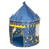 Spielzelt, Kinderzelt 'Mond und Sterne', Spielhaus aus Stoff, inkl. Tasche