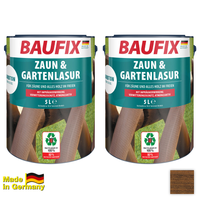 Zaun- und Gartenlasur, Dunkelbraun - 2er-Set
