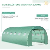 Polyethylenfolie 6x3x2m Ersatzfolie mit 12 Fenster für Folientunnel