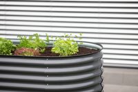 Westmann Metall Hochbeet Gartenbeet Grow Faster anthrazit 160x80x82cm