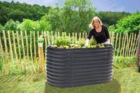 Westmann Metall Hochbeet Gartenbeet Grow Faster anthrazit 160x80x82cm