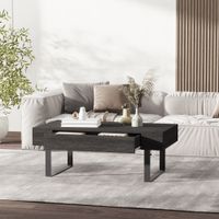 Couchtisch Beistelltisch Sofatisch Metall Dunkelgrau 110x60x40 cm