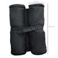 Pavillon Standfuß für Faltpavillon Partyzelt Festzelt 4 Stück 4er-Set schwarz NEU