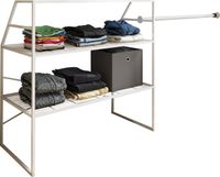 Kleiderschrank "Disal" mit Stange Weiß