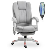 Massage Sessel Bürostuhl Gaming Stuhl Polyester Schaumstoff Nylon Grau