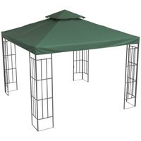 Ersatzdach Pavillondach für Metallpavillon Gartenpavillon Partyzelt Gartenzelt Polyester 3x3m