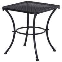 Garten Couchtisch Beistelltisch Gartentisch Terrasse Metall Schwarz