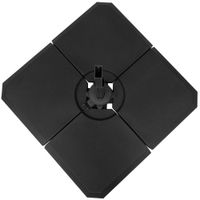Schirmgewicht 4-tlg. Schirmständer 80 kg Wasser oder 120 kg Sand HDPE