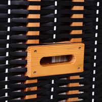 Strandkorb Doppelte Sonnenliege mit Dach Klapptisch Rot