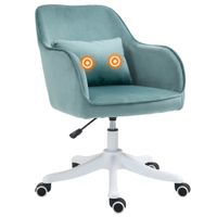 Massage Bürostuhl Drehstuhl mit Vibrationsfunktion Samt Grün
