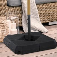 Sonnenschirmständer 4-tlg. Schirmgewicht mit Gewicht befüllbar 60kg