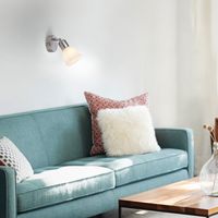 LeuchtenDirekt Wand- & Deckenleuchte KARO, 1x E14 max. 40Watt exkl., Innenleuchte, IP20