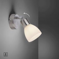 LeuchtenDirekt Wand- & Deckenleuchte KARO, 1x E14 max. 40Watt exkl., dreh- und schwenkbar, Innenleuchte, IP20