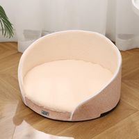 DEAR DARLING DD-02APM Hundebett/Katzenkorb M 60x60cm Apricot mit Memory-Schaum