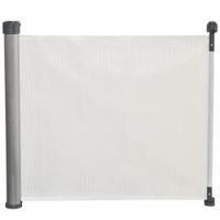 Treppenschutzgitter Ausziehbar 0-140 cm Hunde Türschutzgitter Roll Treppenschutz Türschutz Weiß