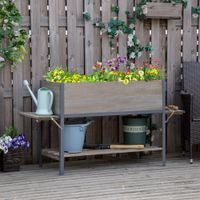 Sitzbank Polsterbank mit Stauraum leinenartiges Polyester Gummiholz Dunkelgrau 100 x 40 x 44 cm