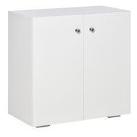 Aufbewahrungsschrank Mehrzweckschrank Kleiderschrank Wäscheschrank Kommode mit Fächer Türen Spanplatte Weiß 70 x 39 x 70 cm