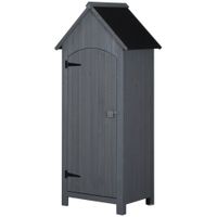 Gartenschrank Holz Giebeldach Geräteschuppen Gartenhaus Geräteschrank