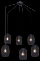 Lighting - DOPS - Hängeleuchte Metall schwarz, 6x E27