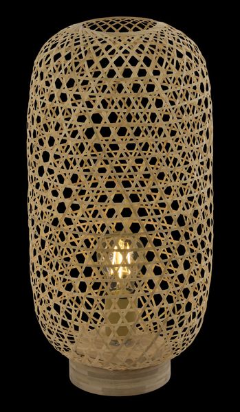 Lighting - MIRENA - Tischleuchte Bambus naturfarben, 1x E27