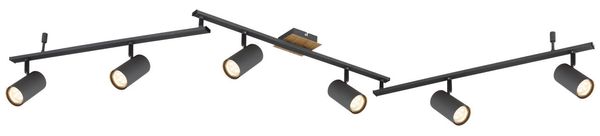 Lighting - ROBBY - Strahler Metall Graphit, 6x GU10