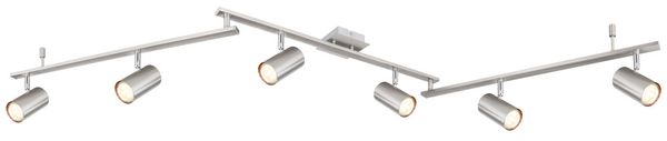 Lighting - ROBBY - Strahler Metall Nickel matt, 6x GU10