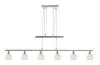 Lighting - OLLI - Hängeleuchte Metall Nickel matt, 6x E14 LED