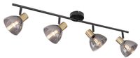 Lighting - JAY - Strahler Metall schwarz, 4x E14